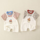 
Disney brand children's clothing baby short-sleeved clothes summer thin baby boy summer onesie newborn full moon crawling suit 6210 white 66cm