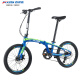 Xidesheng folding bicycle 20-inch 8-speed male and female student variable speed leisure bicycle Z3 blue green