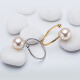 Nanzhu Palace Aishang Seawater Pearl Ring 18K Gold White Perfect Round High Light Living Ring Women's Gift for Mom 18K Gold 9-9.5mm