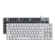 罗技（Logitech）K835机械键盘有线 电竞游戏键盘电脑办公有线键盘紧凑84键 【K835】84键 TTC轴青轴 黑