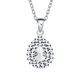 Tianchenghuijintong new PT999 platinum pendant women's drop-shaped diamond face shiny white gold necklace pendant Tianchenghuijintong PT999 platinum 4.26 grams