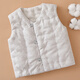 Mianguduo children's pure cotton handmade vest for men and women, autumn and winter thickened home clothing, baby vest, warm vest, yellow stripes 73cm