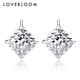 Blooming Love Platinum Earrings pt950 Platinum Earrings Women's Earrings Earrings A Pair of Diamond Earrings for Men and Women Birthday Gifts Custom Weight Change Price Link Single Shot Not Posted