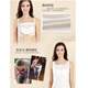 Natural silk silk women's anti-exposure chest piece Mulberry silk anti-exposure magic base underwear cover skin color-lace one size