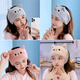 Shang Shu's confinement hat, autumn and winter style confinement scarf, headband, postpartum protective wipes for pregnant women, forehead band, windproof, postpartum women's spring, Hanhan Cat scarf, khaki color, one size fits all
