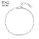 TTMIX platinum cross chain for women Pt950 platinum bracelet simple and high-end bracelet for girlfriend 4.1-4.3g 16+3cm