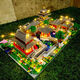 Zhiai Falcon Building Blocks Chinesischer Stil Bauergebäude Erwachsener Mikrokorn-Baugruppen Building Block Spielzeug Ornamente Modell Potala Palace 3884 Partikel + Licht + Werkzeuge