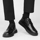Chaussures de chef amaoton Chaussures non glissantes pour hommes non glissantes pour hommes, petites chaussures noires masculines Travail et travail chaussures en cuir de style polyvalent masculin