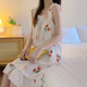Pei Ruan Xia Coton Pure Suspender Pajamas Robe de femme mignon Nightgown Girl Étudiant Coton Gauze Gauze Home Clothing MJF_9272 # VIET JURT Cherry Bear 2xl Recommandé 130-150Jin [Jin est égal à 0,5 kg] plus une grande taille