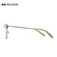 Molspesion Mosen Eyebrow Frame Gläses Rahmen Xiao Zhan gleicher Stil für Männer und Frauenbrillen können mit Anti-Blau-Lichtgläser MJ6180 B80 Silber Olivengrüns + MOSE Blue Light 1,74 Stücke (innerhalb von 1000 Grad) übereinstimmen.