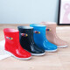 Pull-back rain boots, fashionable women's adult rubber shoes, waterproof shoes, women's versatile non-slip rain boots, short overshoes HXL583 dark green 36