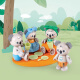 Hape Doll Playing House Toys Wooden Pony Club Panda House Elephant Koala Polar Bear Familia E3527 Familia elefante