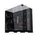 LIANLI联力包豪斯O11 Vision Compact 海景房台式电脑机箱 三面玻璃/中塔机箱 Vision Compact黑+8.8副屏