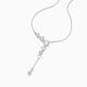 Crystal star 925 silver necklace women's birthday gift for girlfriend tassel clavicle chain high-end pendant best friend