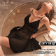 
Manyan sex underwear products pure sexy pajamas thong transparent stepmother skirt high-end attack speed black silk robe 9696