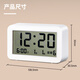 Deli Children's Day multifunctional electronic alarm clock for children's bedroom smart bedside clock for students to get up before school, white LE102, a must-have New Year gift for students to start school
