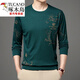 Specht (Tucano) Frühling und Herbst neuer Männer runder Nacken Langarm Eispunkt Seidendruck mittleren Alters und junges Bottoming-Shirt T-Shirt Casual Thin T-Shirt 6627 Blau 3xL empfohlen 170-185jin [Jin gleich 0,5 kg]
