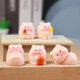 Pig Resin Small Ornaments Cartoon Migro Micro Landscape Simulation Pig Home Mini Arat d'artisanat Décoration Melon Pig Melon