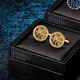 KFLK Changle Weiyang Stainless Steel French Cufflinks Men's Sleeve Stud Shirt Buttons Business Gift Shirt High-end Cuff Buttons Metal Lettering Custom Cufflinks Gold
