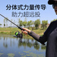 TAIGEK Okalua Rod M Quick Adjustment Universal Newbie Luya Long-drobe Fishing Rod Straight Handle 2.1-meter Spinning Wheel Fishing Tackle Complete Set