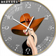 Montres, horloges murales, montres de salon de célébrités Internet à domicile, horloges murales de nouveau style, à la mode, à grande valeur, horloges en quartz sans trou, 6636 cerfs, 12 pouces (30 cm) en verre incurvé