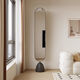 Qinkai Nordic Ins Mirror en el piso Sala de estar de la casa Mirror de la pared de la pared del dormitorio del espejo del dormitorio.