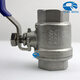 3042PC two-piece ball valve NPT thread internal thread straight thread G stainless steel two-piece Q11F soft seal 304 NPT1 DN25 L=73mm 495