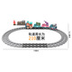 Tren Train de pista Macaron Toys Electric Train Música Ligera de dibujos animados Regalos de cumpleaños Regalo de cumpleaños