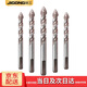 JIENG tile drill multi-functional ceramic glass concrete cement wall hand drill triangle rotor 1 piece 14mm