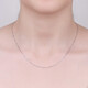 Caibai Jewelry Platinum Necklace Pt950 Yuanbao Fashion Necklace Price Approximately 3.20g Approximately 40cm