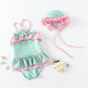 
Jingga children's clothing cotton baby swimsuit for girls one and a half years old children's swimsuit for girls one-piece Strawberry bikini One size 4# (25-30Jin [Jin equals 0.5 kg])
