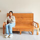 Suo yuyou canapé lit pliable double usage double single single en bois massif sieste niet de maison de maison de lunch bambou house pliage lit modélisé