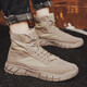 Changxiang Huili Martin Boots Herrenstiefel Sommer High Top Canvas Schuhe Herrenschutz -Schutz Herrenschuhe Arbeitskleidung Britisch -Stil Retro Desert Short Brown 41