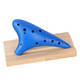 HAMDUN Ocarina 12-hole AC green resin plastic wind instrument alto C key beginner entry teaching instrument plastic bakelite school special flute