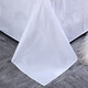 Mengwei white five-star hotel guesthouse homestay cotton four-piece set pure cotton satin embroidered solid color bedding 60 feather flowers 2.0 meters bed (220*240cm quilt cover) four-piece set