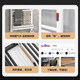 Ouhong (ouhong) graphene electric towel rack bathroom heating drying rack bath towel rack bathroom storage rack smart towel rack S826-digital display wifi version milky white left out line