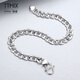TTMIX platinum glossy car flower tank bracelet men's atmospheric boss chain PT950 hand jewelry 13.32g 17.0cm thick 5.8mm