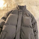 Guangma Baumwollmantel Männer 2024 Neuer gutaussehender Brotanzug Hong Kong Style Lose Ständer Collar Cotton Coat Trendy Cotton Jacket Student Jacke Männer grau (mit samt verdickter Winterstil) 689 2xl Empfehlung 150-165jin [Jin gleich 0,5 kg]