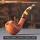 沙芬（SAVINELLI）意大利老式手工进口烟斗石楠木677弯斗过滤烟嘴实木烟斗男士送礼 【帕洛玛系 677型大号弯斗】