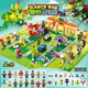 
XINGBAO Plants vs. Zombies assembled building blocks model ornaments for dinosaurs Minecraft children's toys for boys birthday gifts Plants zombies battle crazy backyard 687 pieces