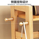 Jiunian en bois massif en bois panier miroir à chaussures armoire de chaussures intégrées étage au sol de la maison de ménage étagère de rangement de vêtements multi-fonctionnalités [couleur noyer] rack de manteau