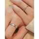 Fat Donglai's same style pt950 platinum ring plain ring women's ring couple's ring moissanite diamond one Jianjia Cangcang platinum women's ring_appraisal certificate_gift box