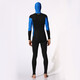 HiSEA new long-sleeved one-piece wetsuit for men, quick-drying suit, snorkeling suit, surfing suit, beach jellyfish suit, swim suit, dark blue hooded M