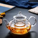 Nan Ruoying heat-resistant high-temperature filtered glass teapot household teapot single pot boiling teapot fruit pot tea set thickened tea brewing device 400ml flower teapot for 2-3 people