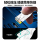 Shanze Category 6 network cable CAT6 Gigabit pure copper flat network cable Computer broadband home monitoring network connection finished jumper white 0.5m BBP6005