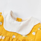 DAVE&BELLA fashionable floral baby dress baby girl skirt spring children girls princess dress yellow bottom print regular version DBJ18686-1 130 cm ((recommended height 120-130cm)