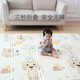 LeDi XPE crawling mat baby baby double-sided folding crawling mat thickened anti-slip floor mat household foam mat blanket