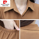 Pierre cardin knitted 2025 new Korean mid-length red windbreaker jacket for women loose small coat thin women black L