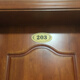Door number Customized door label sticker for home rental housing dormitory hotel apartment floor digital sign acrylic 702 length 19 cm x height 9 cm
