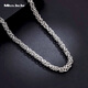 Miss JuJu pt950 platinum necklace men's platinum necklace keel chain domineering faucet buckle looks thick Thai plain chain (customized) 48-50g long 58-60cm thick about 3.5mm